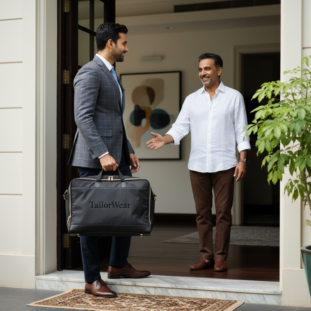 TailorWear Home Visit service is the best way to buy suits