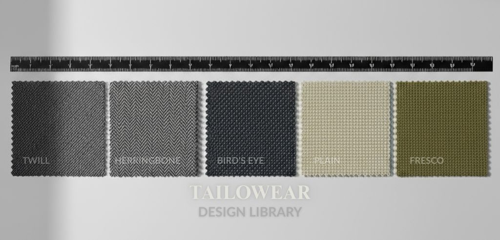 Technical Comparison of Suiting Weaves: Twill, Herringbone, Birdseye, and Plain Weave Textures for Bespoke Tailoring