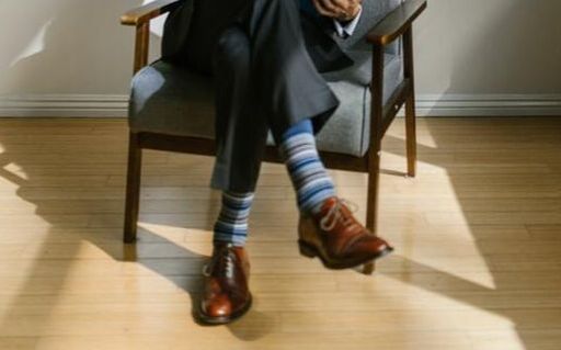 Socks are the bridge between trousers and shoes