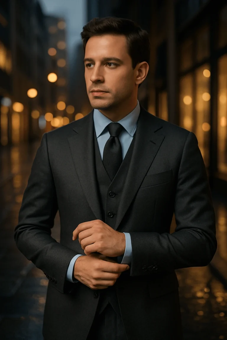 charcoal grey suit by TailorWear