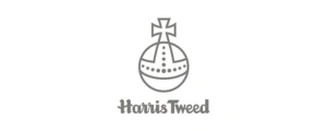 Official Harris Tweed Orb Mark logo representing the handwoven Outer Hebrides wool fabrics and heritage tweed used in Tailorwear bespoke jackets and outerwear.