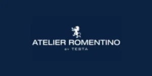 Atelier Romentino by Testa logo representing the artisanal Italian cotton weaving and heritage shirting fabrics featured in Tailorwear premium bespoke collections.