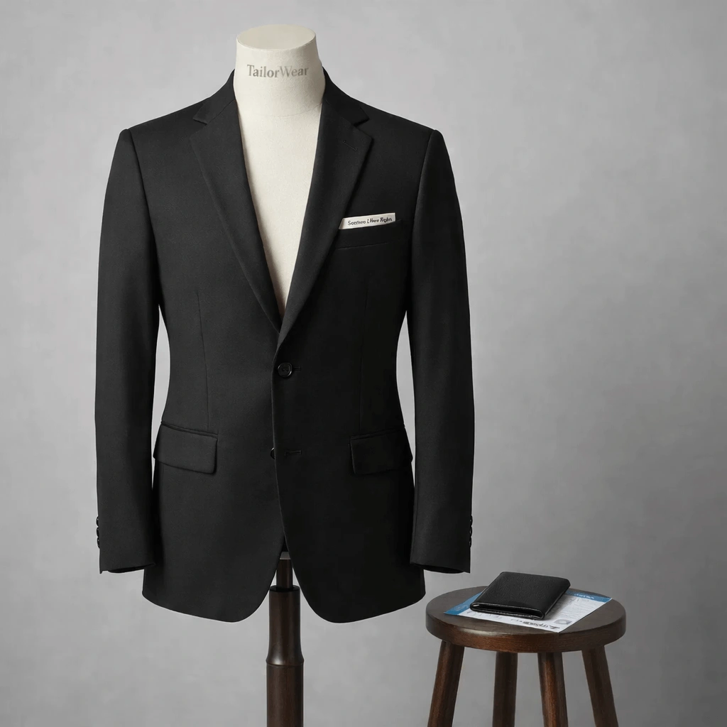 TailorWear Travel Jacket in 100% 140s High Twist Wool