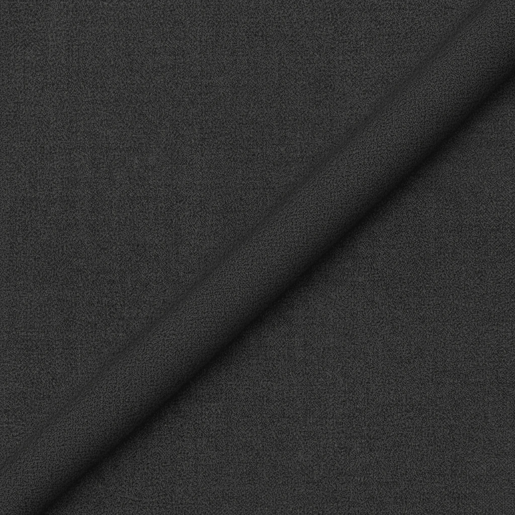 VBC light charcoal grey Super 150s wool suiting fabric close-up, plain weave Italian wool with smooth texture and elegant drape, ideal for business suits, formal tailoring, and bespoke menswear craftsmanship
