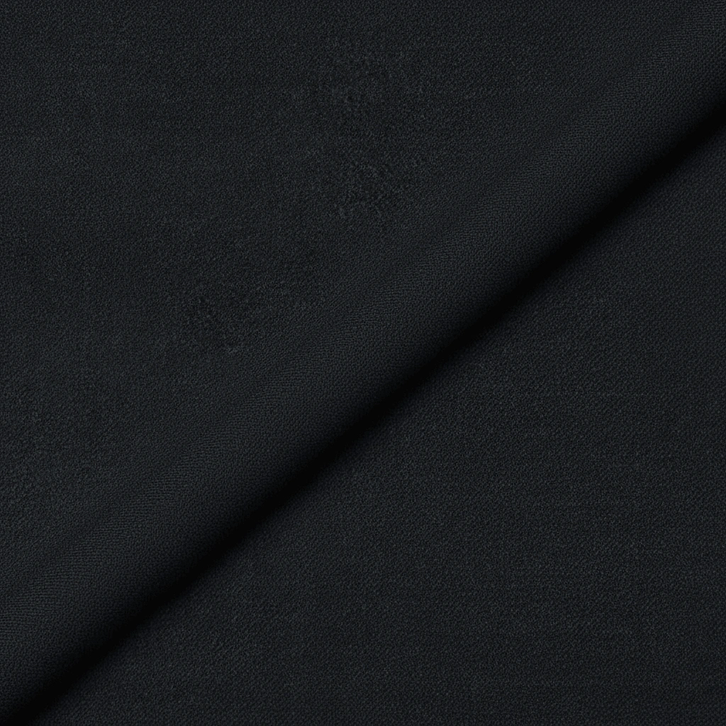 VBC dark charcoal grey Super 150s wool suiting fabric close-up, plain weave Italian wool with smooth fine texture and elegant drape, ideal for business suits, formal tailoring, and bespoke menswear craftsmanship
