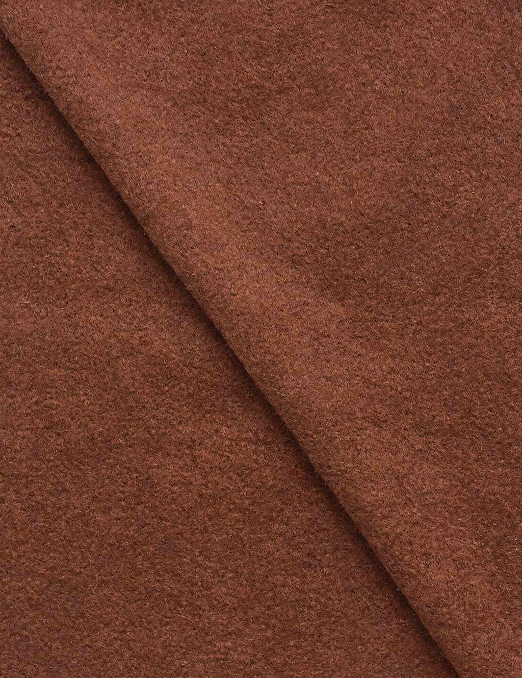 Terracotta cashmere fabric by Piacenza mill, ultra-lightweight 30g pure cashmere wool in soft brushed finish, warm brown-orange tone luxury suiting and overcoat fabric, fine Italian cashmere textile for winter tailoring, premium breathable wool fabric texture, elegant men’s luxury jacket material, high-end cashmere suiting cloth close-up.